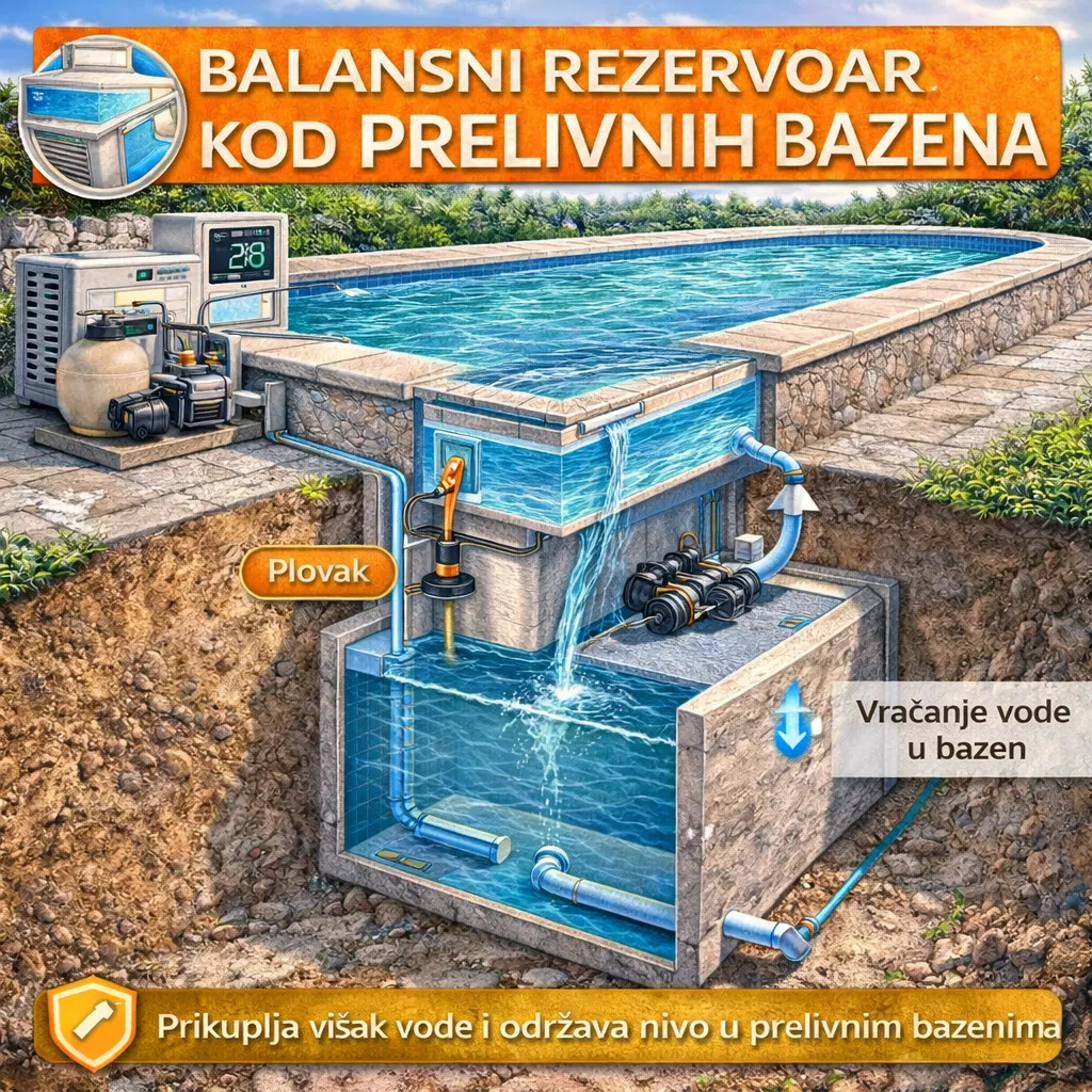 Balansni rezervoar kod prelivnih bazena