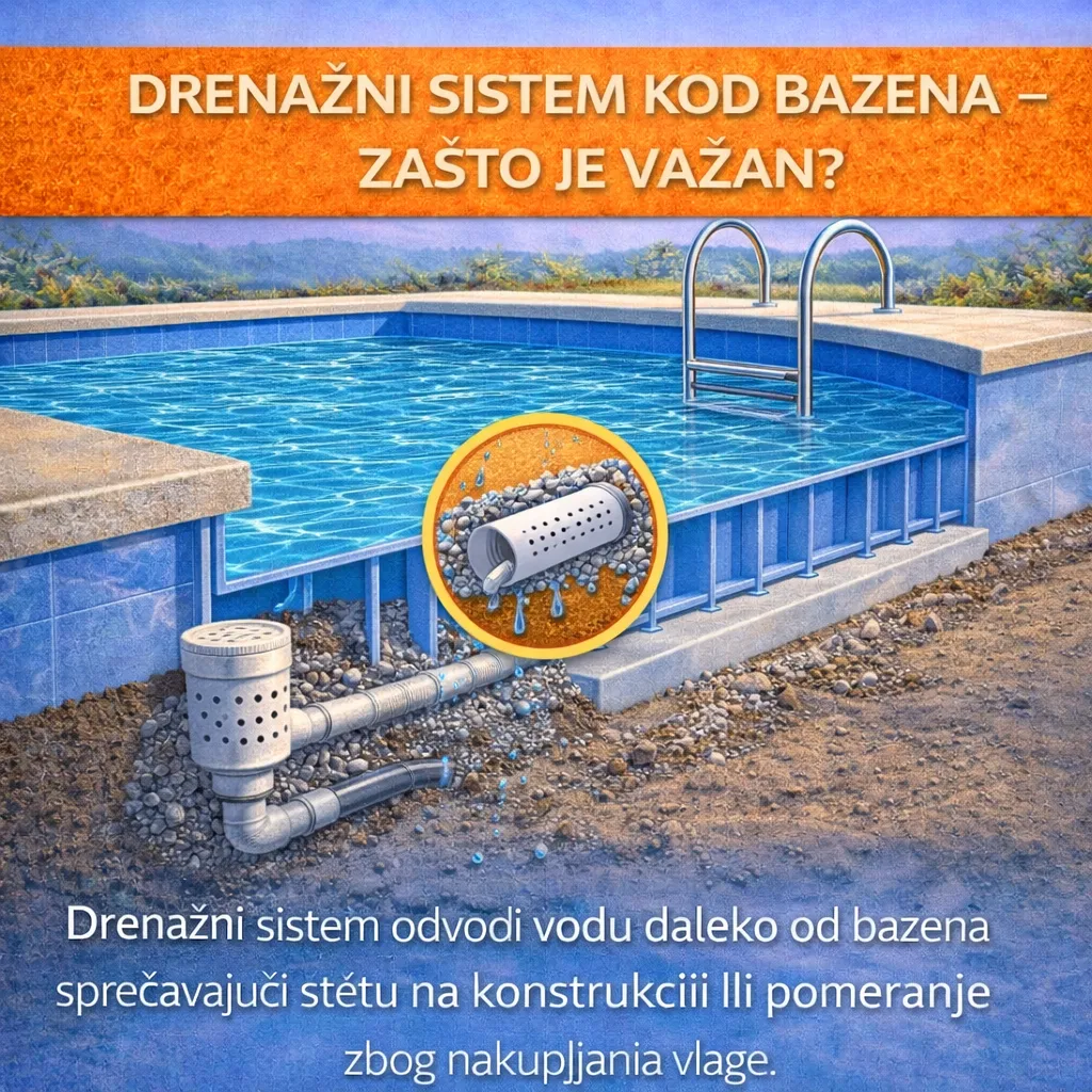 Drenažni sistem kod bazena – zašto je važan?