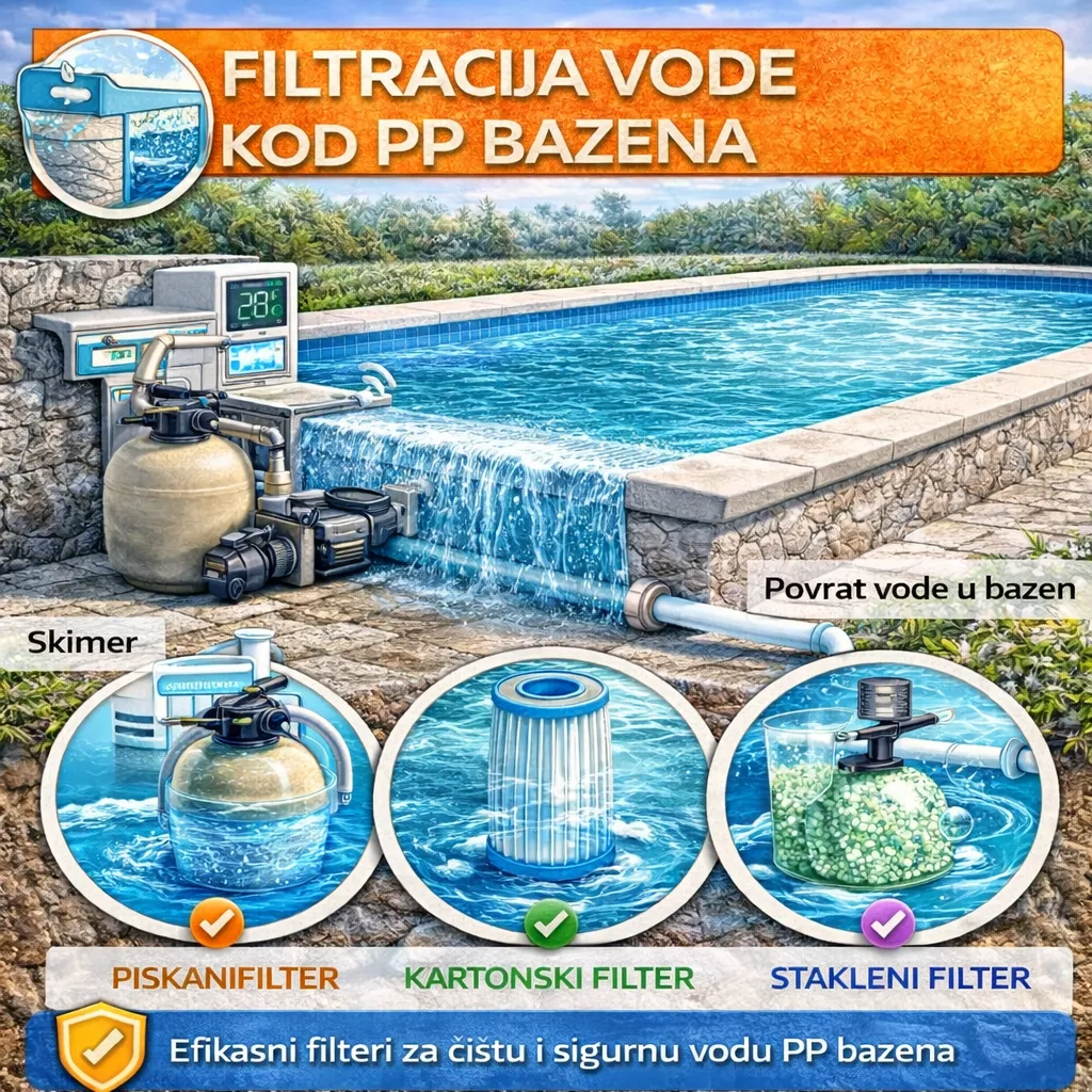 Filtracija vode kod PP bazena
