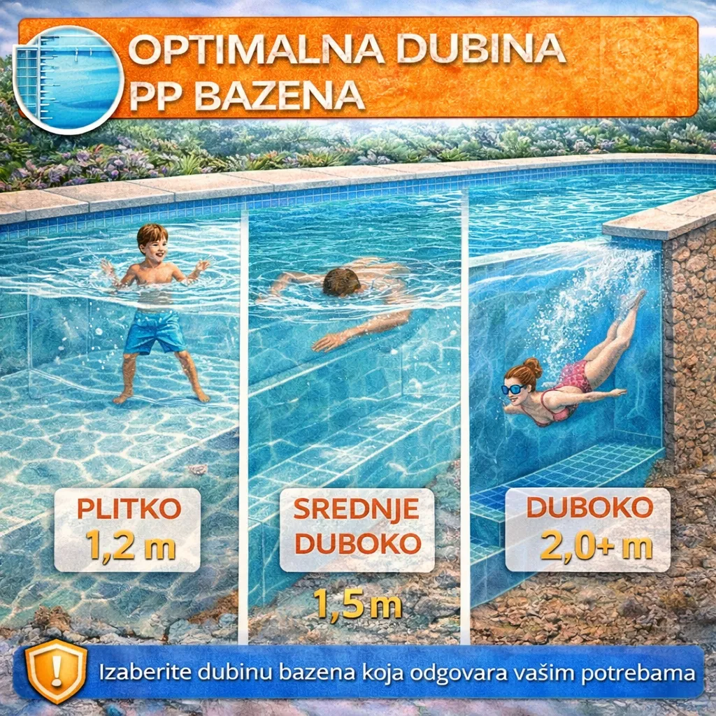 Optimalna dubina PP bazena