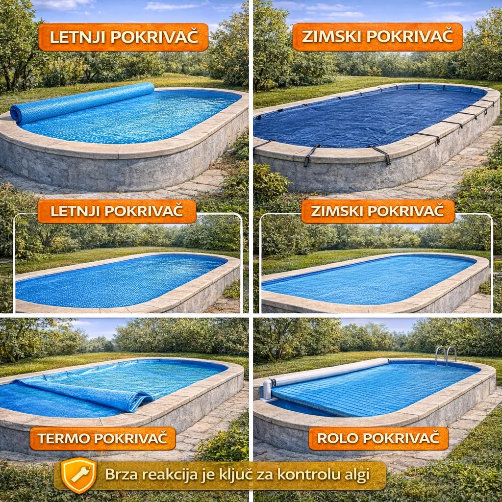 Pokrivači za PP bazene – letnji, zimski, termo, rolo