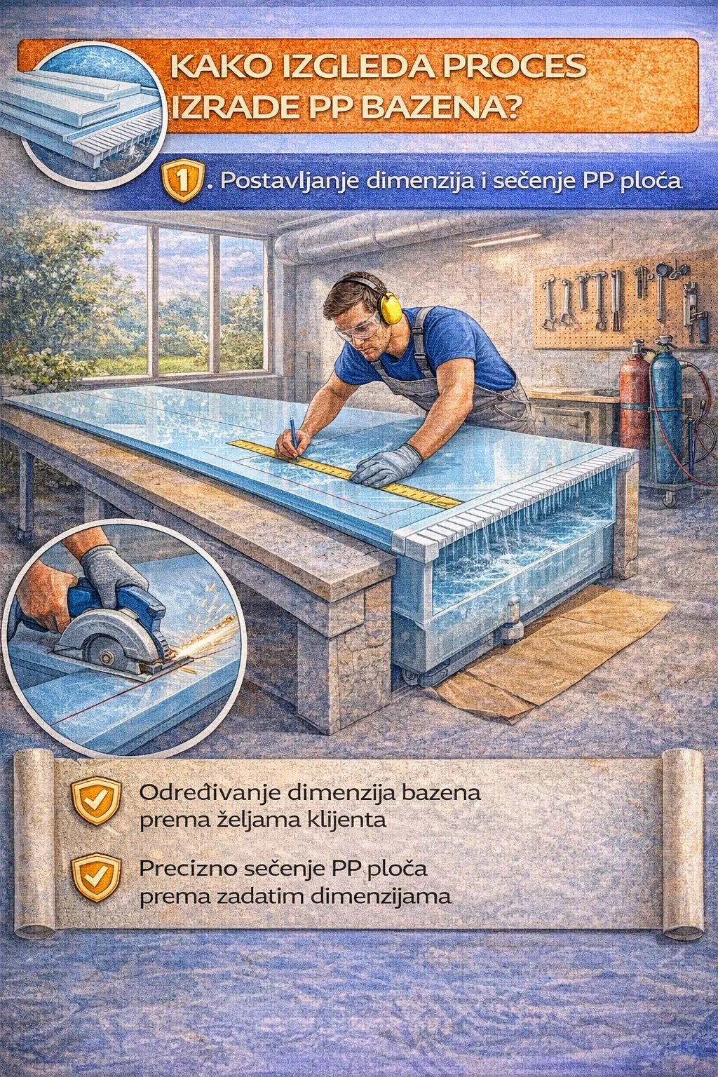 Kako izgleda proces izrade PP bazena?