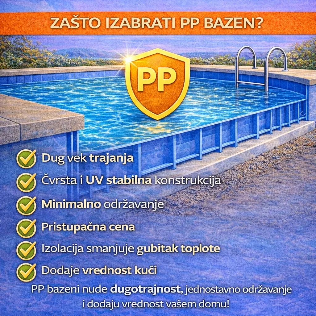 Zašto izabrati PP bazen?